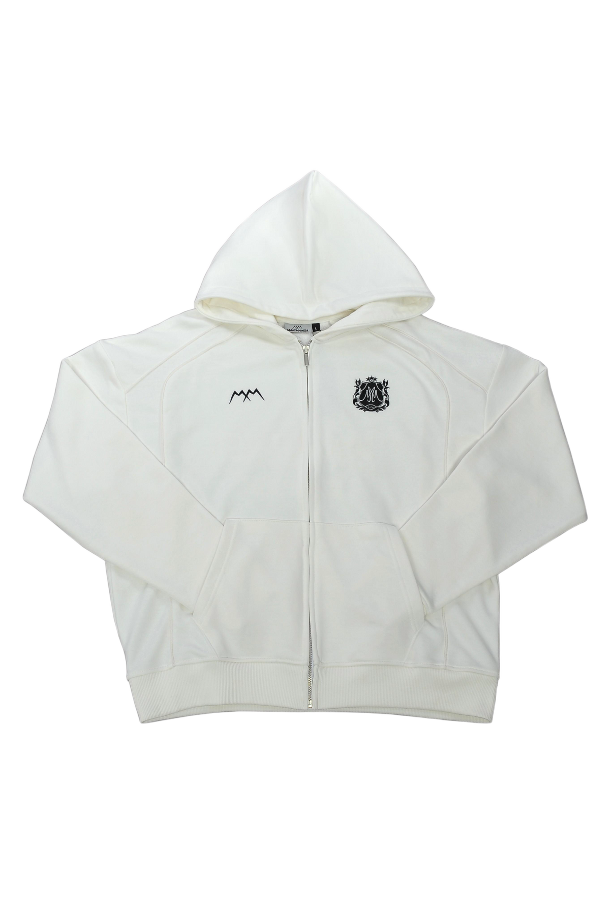 ZIP HOODIE WHITE